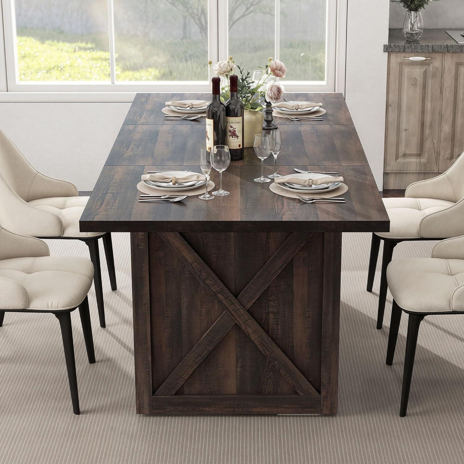 Rustic Oak 6ft Farmhouse Executive Desk