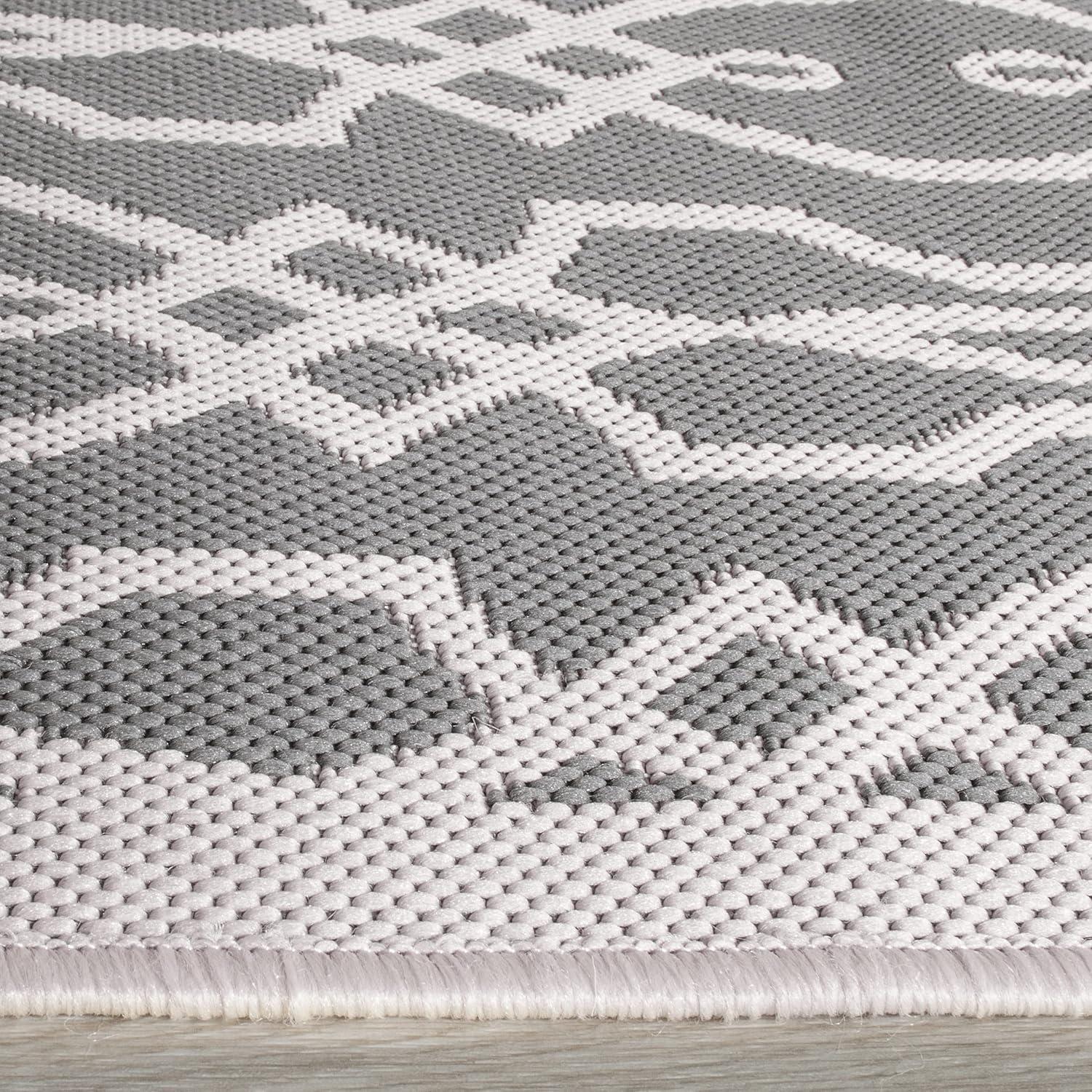 Martha Stewart Villa Screen - MSR4220 - Indoor Power Loomed Runners - Cement - 2'7"x8'2"