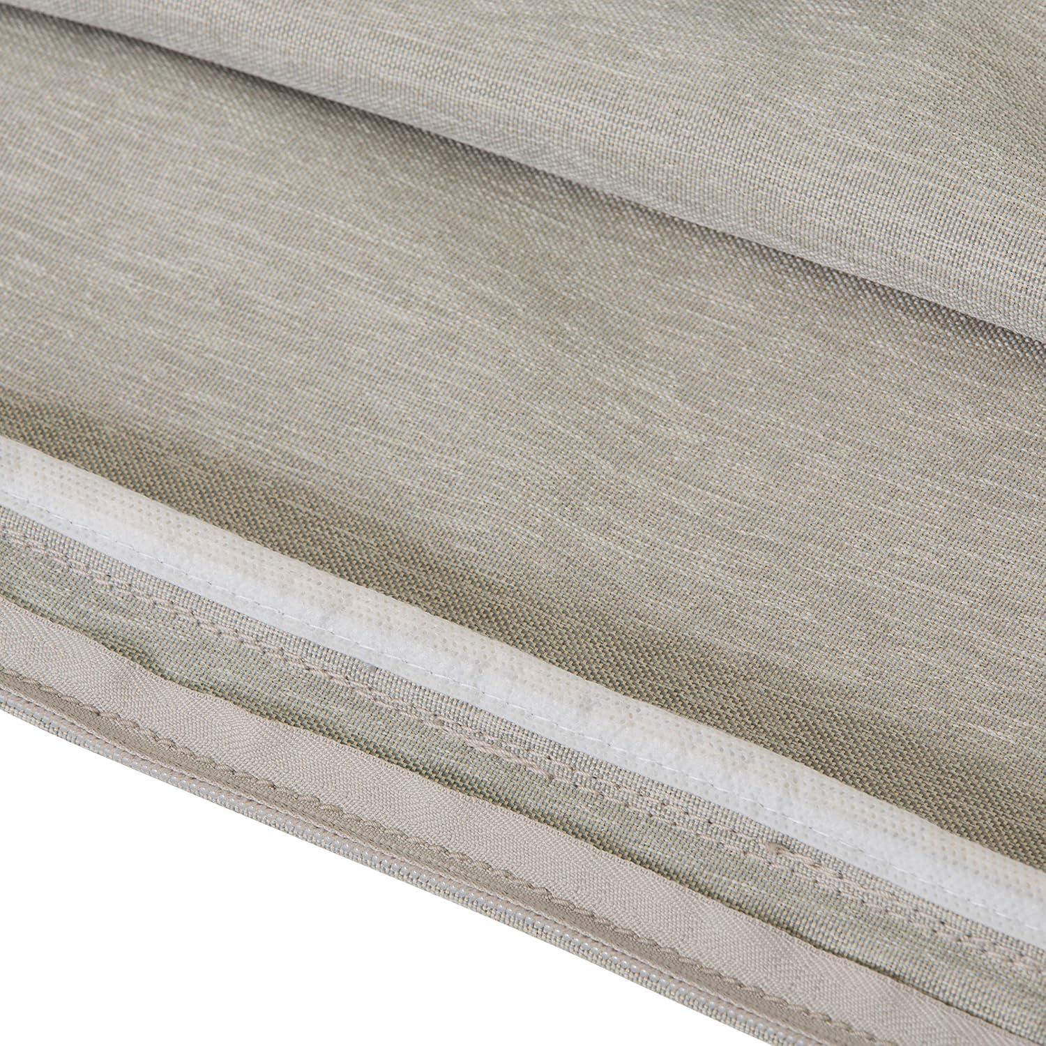 Montlake Heather Grey 54" Water-Resistant Patio Sofa Cushion