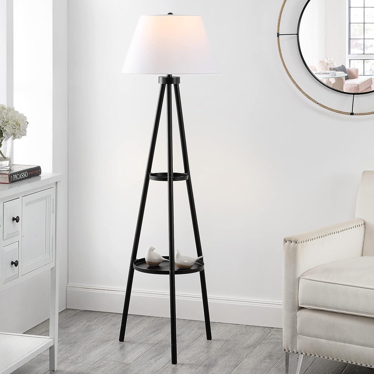 Dorea 63" Floor Lamp - FLL4107 - Black - Safavieh