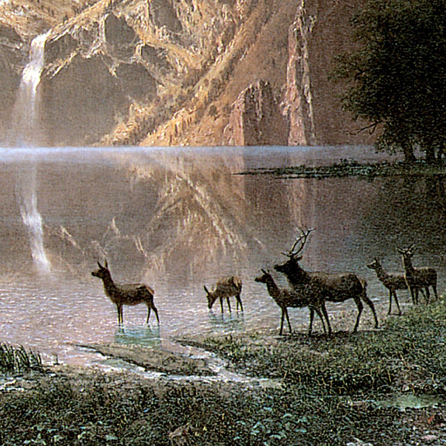 Vault W Artwork Among The Sierra Nevada, 1868 by Albert Bierstadt Framed Canvas Replica Painting | Wayfair