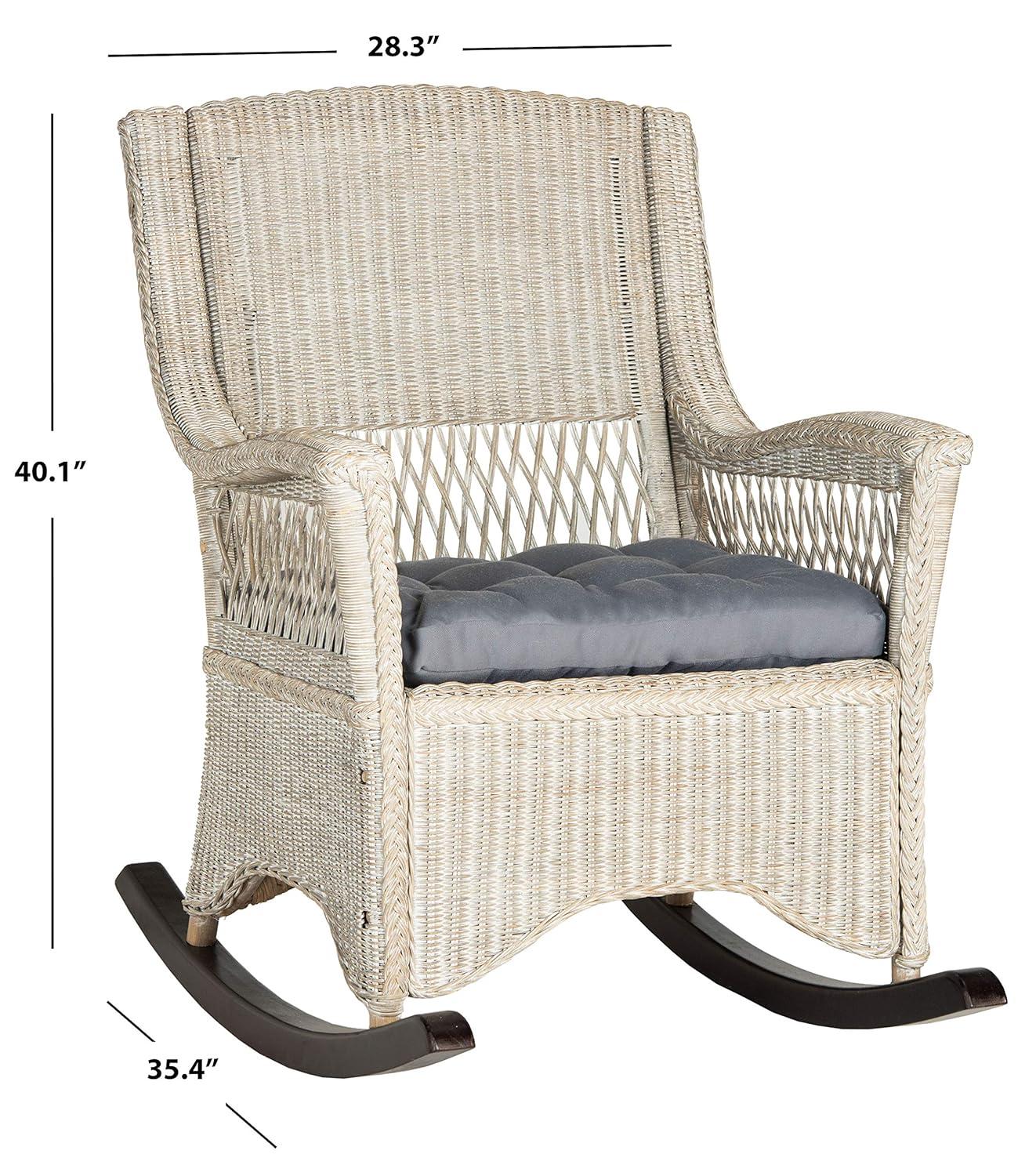 Aria Rocking Chair - SEA8036 - Antique/Grey - Safavieh