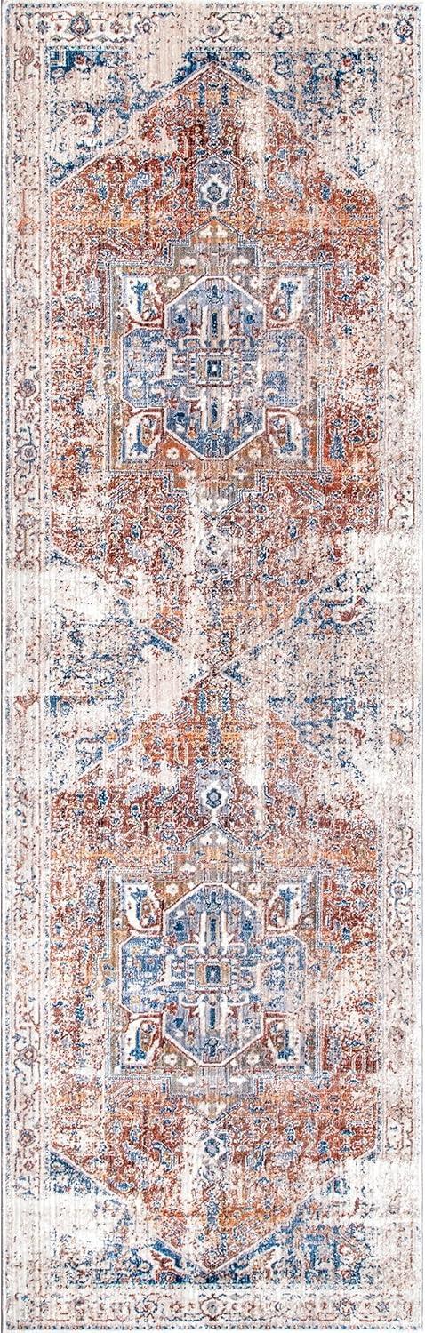 Nuloom Harriet Vintage Medallion Fringe Indoor Area Rug