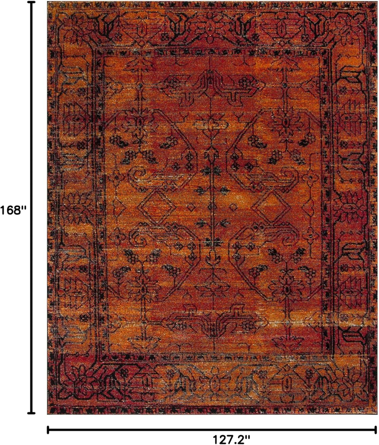 SAFAVIEH Vintage Hamadan Jessamine Oriental Area Rug, Orange, 10'6" x 14'