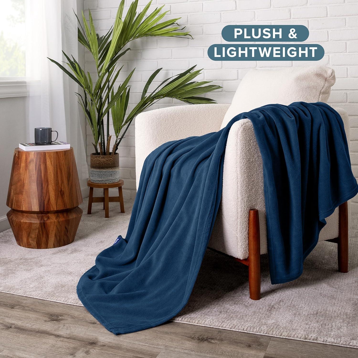 Bare Home Lightweight Polar Fleece Blanket