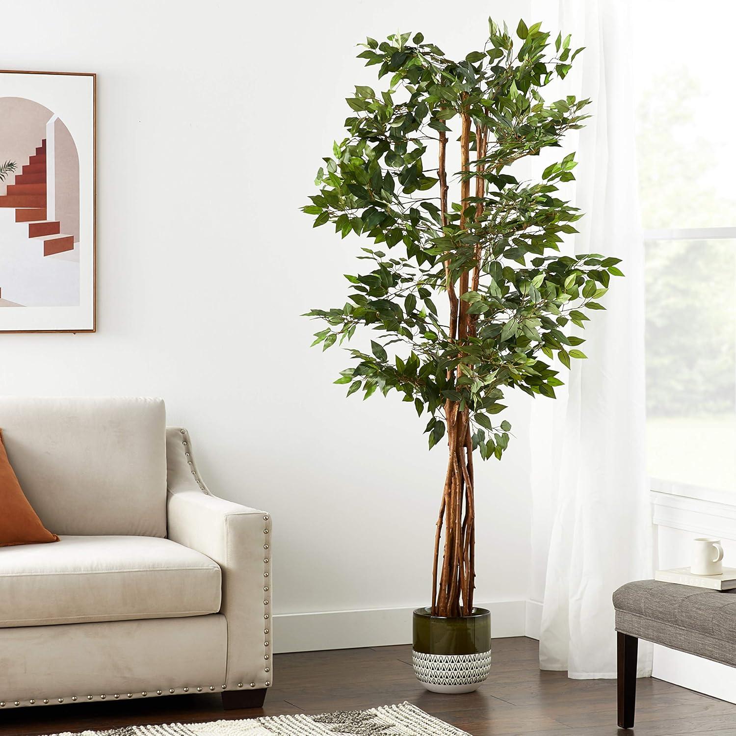 Nearly Natural 7.5-ft Super Deluxe Ficus Tree