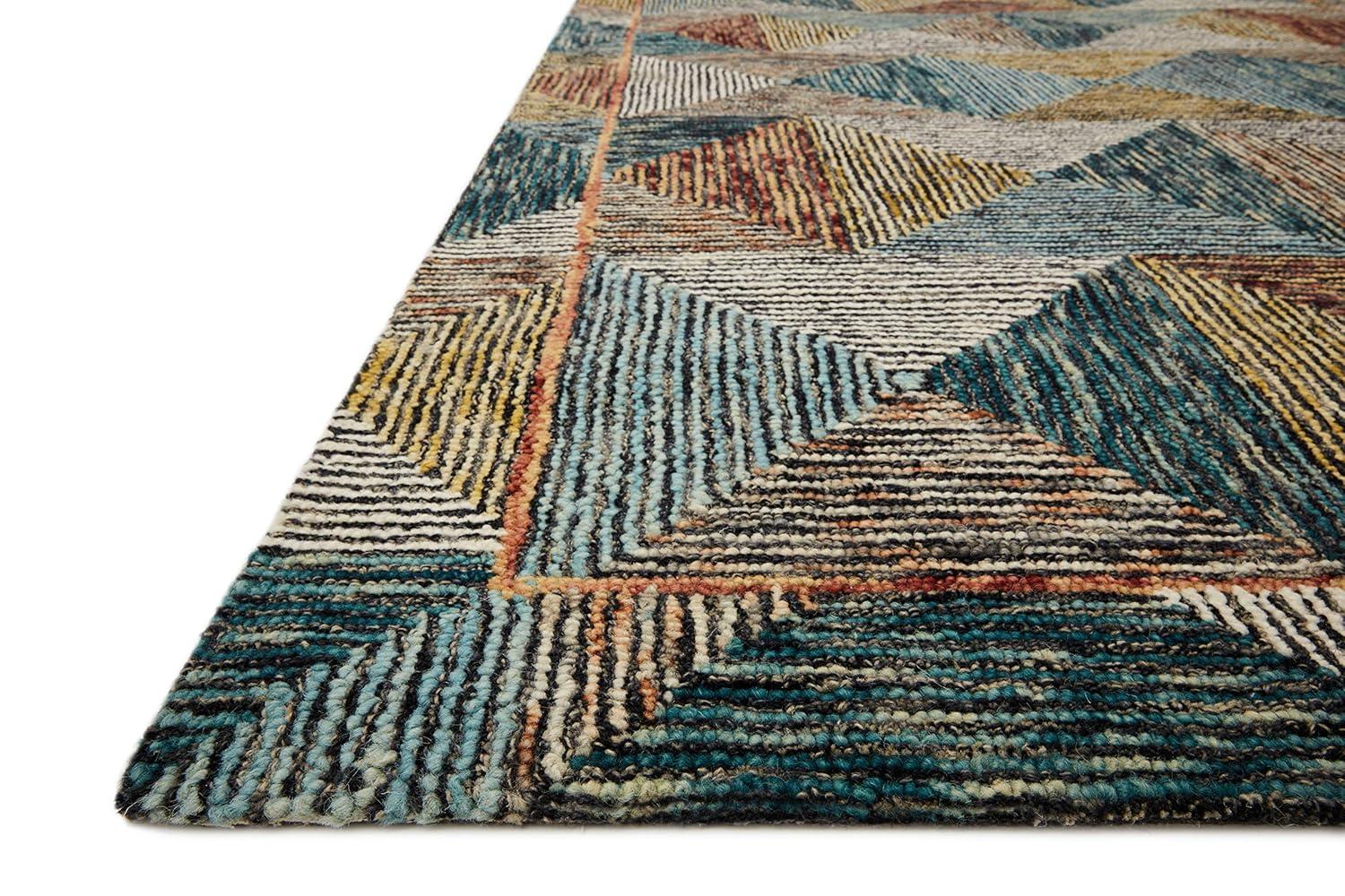 Loloi II Spectrum Geometric Lagoon / Spice Area Rug