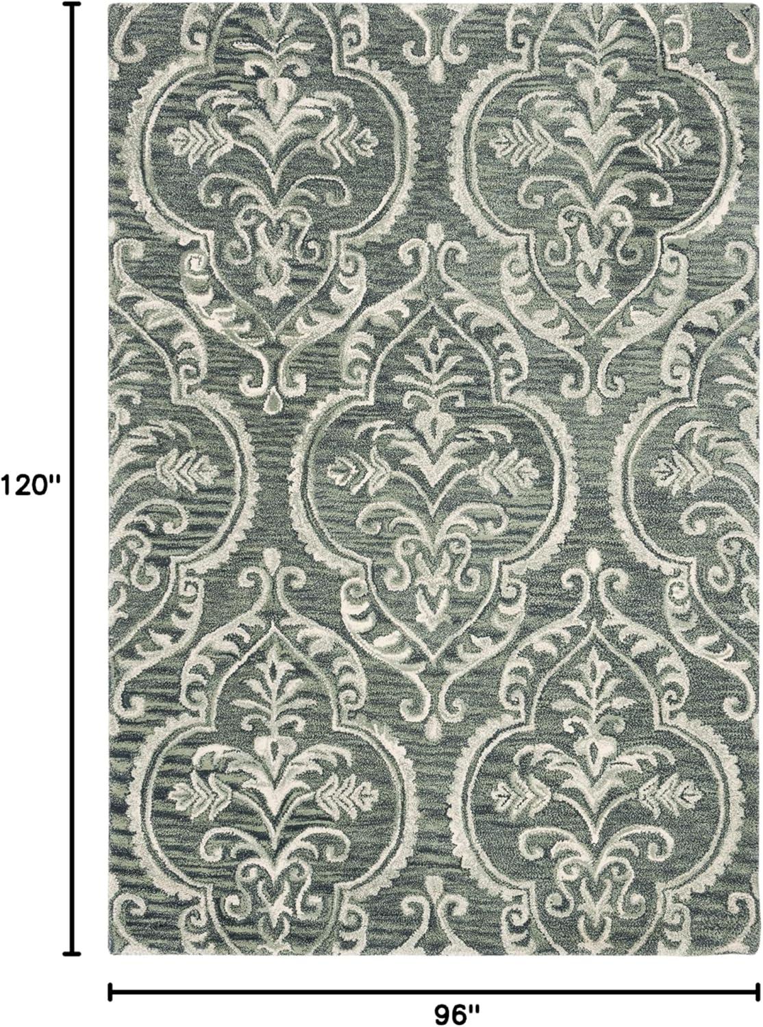 Blossom BLM603 Hand Tufted Area Rug - Blue/Sage - 8'x10' - Safavieh.