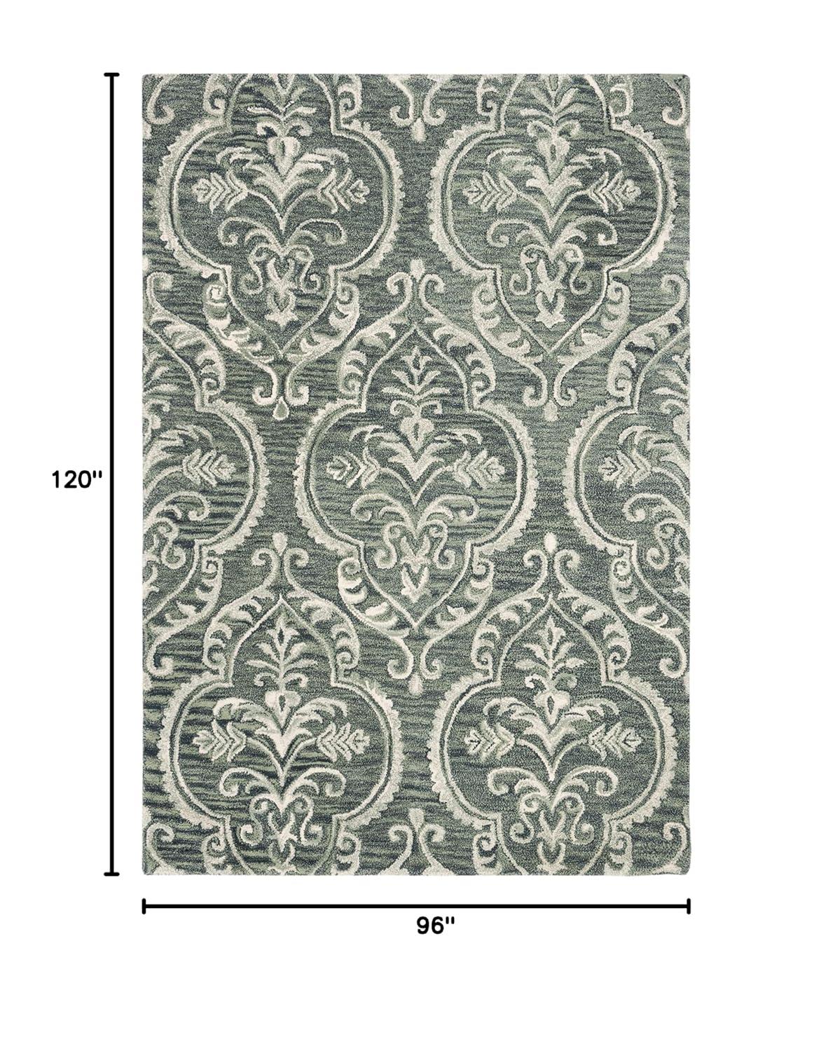 Blossom BLM603 Hand Tufted Area Rug - Blue/Sage - 8'x10' - Safavieh.