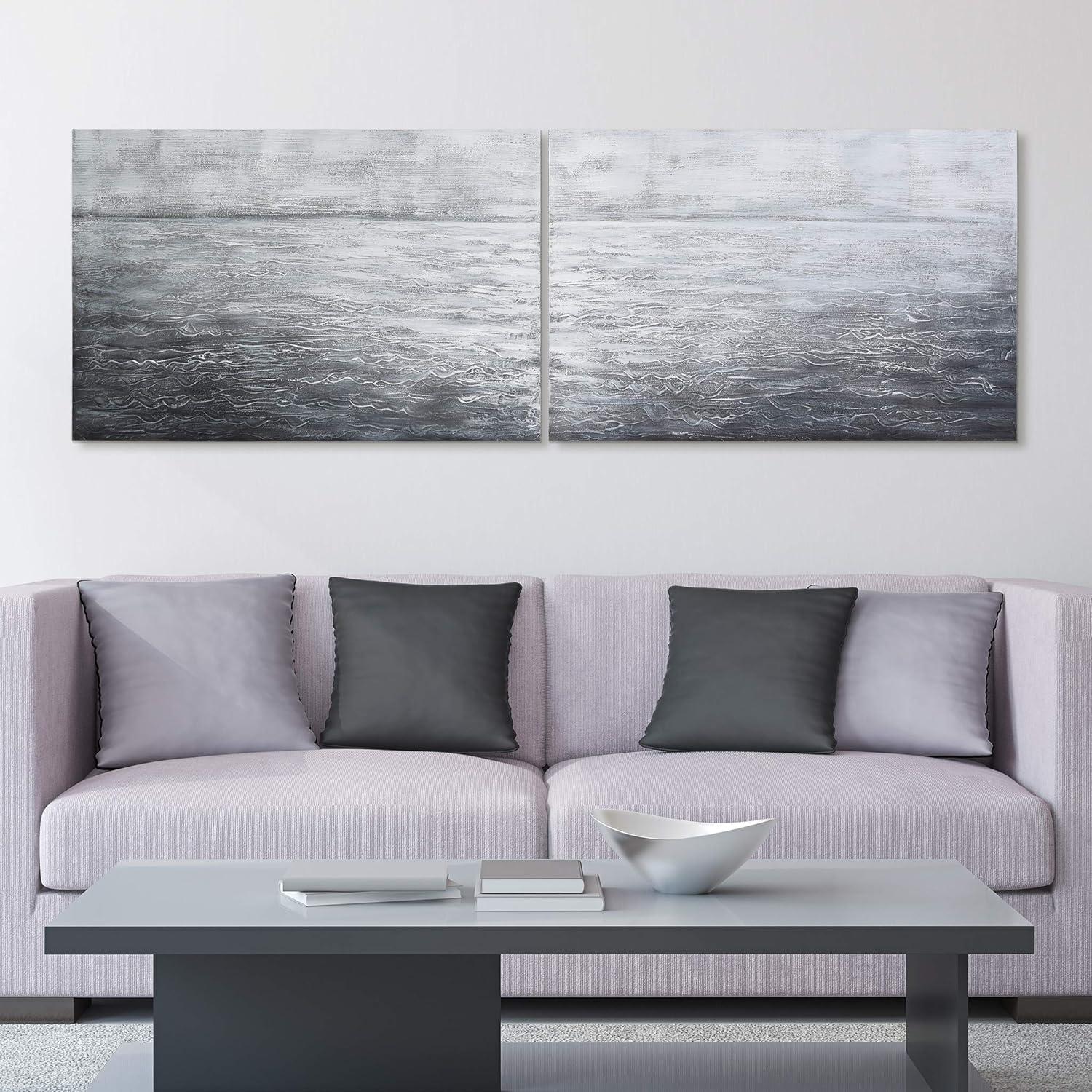 Empire Art Textured Abstract Painting, Set of 2, by Martin Edwards