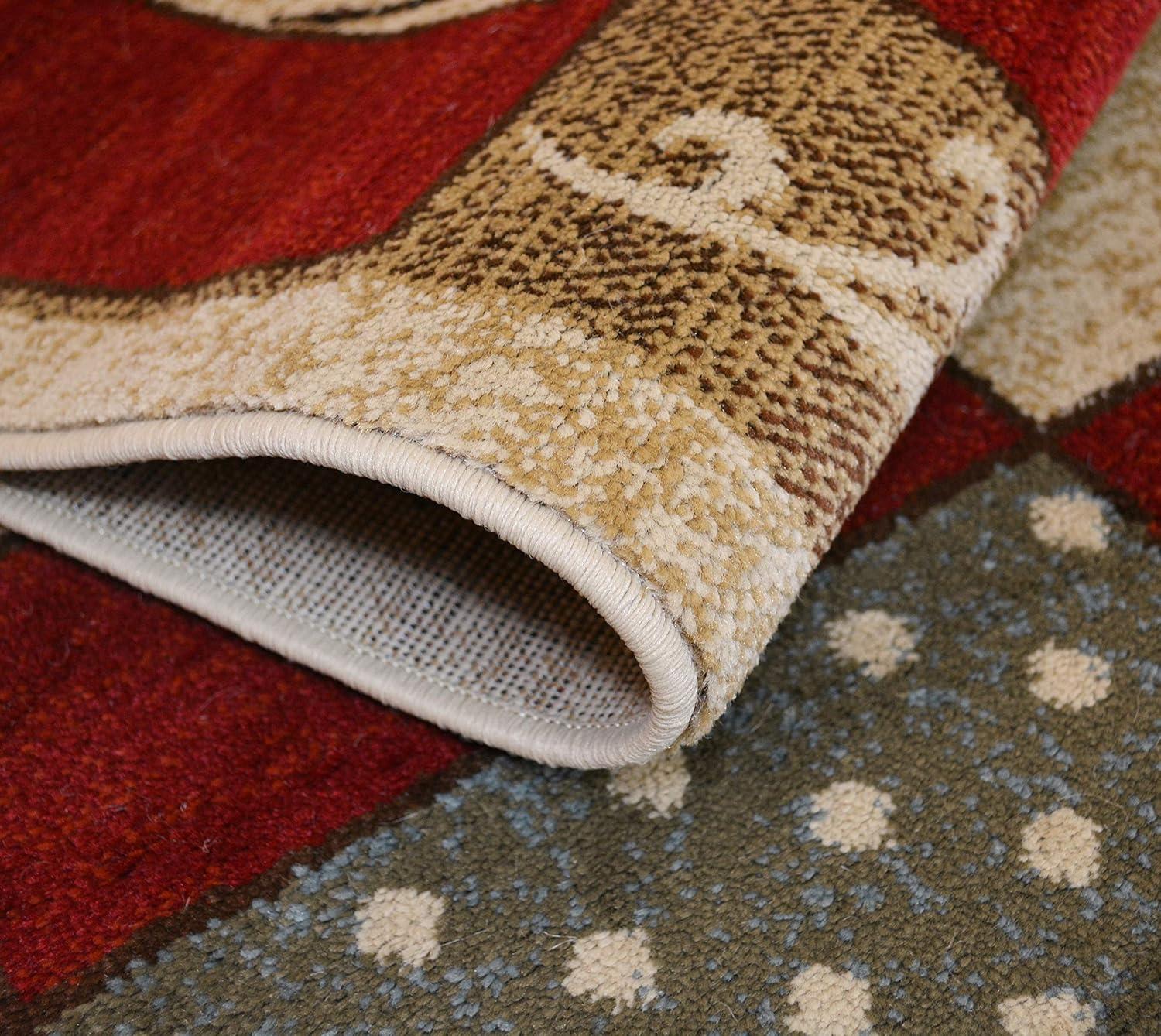 American Destination Ivory Barnyard Country Multi-Color 2 ft. x 4 ft. Area Rug