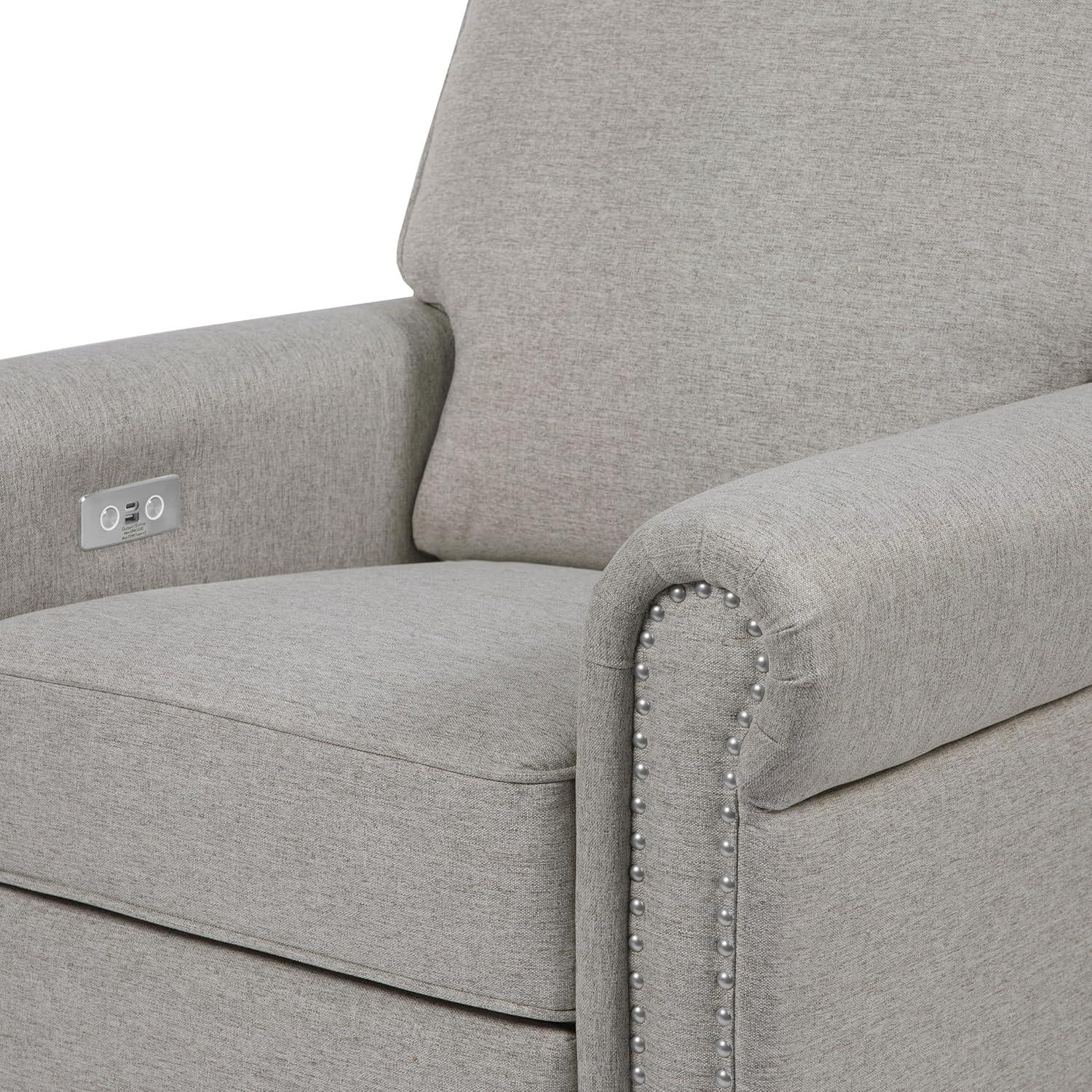 Namesake Linden Electronic Recliner and Swivel Glider in Eco-Performance Fabric with USB port & Reviews | Birch Lane
