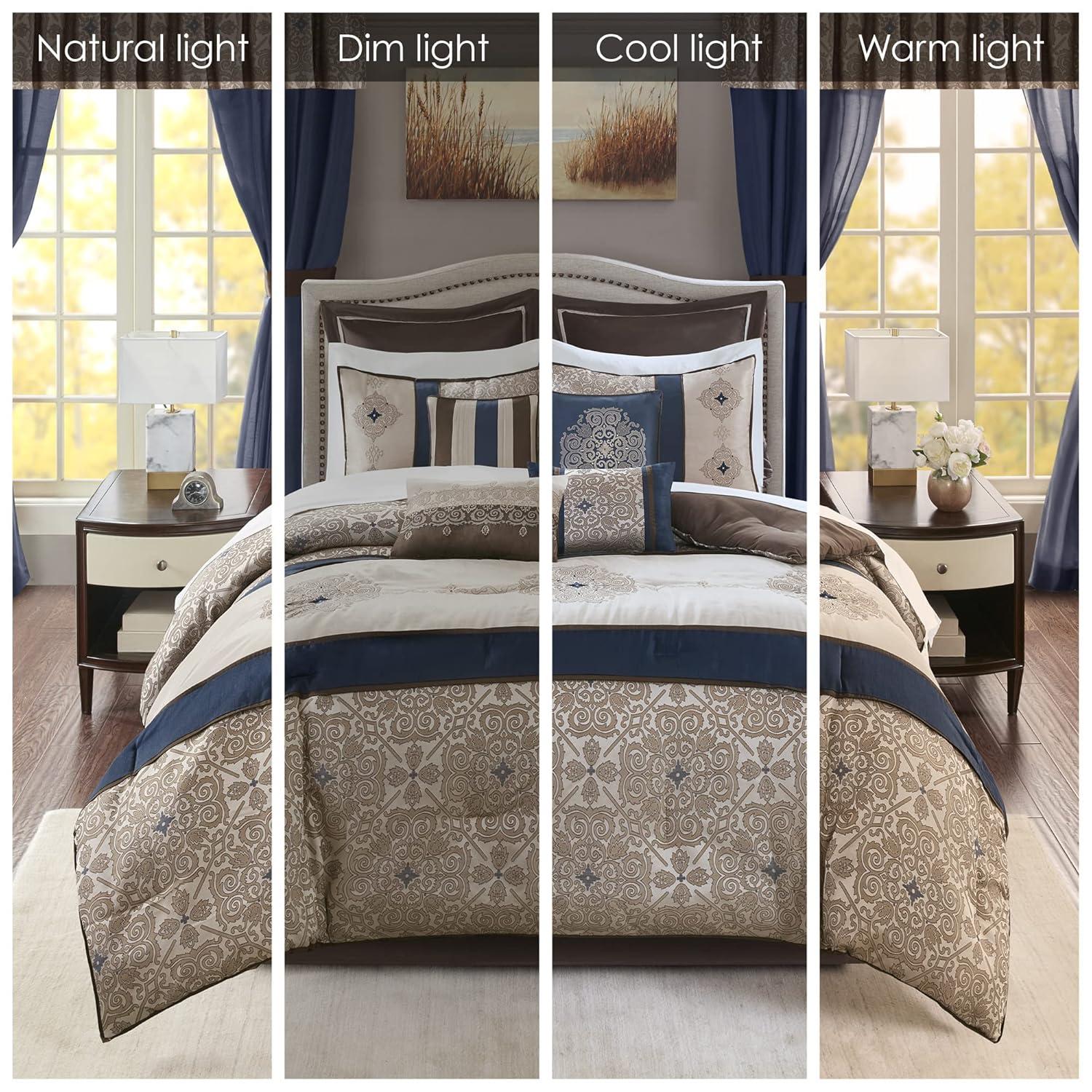Madison Park Essentials Delaney Jacquard Traditional 24 Piece Room in a Bag