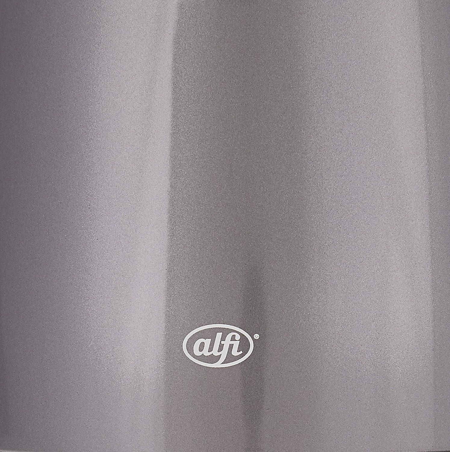 alfi AG1900GY2 Gusto 1-Liter Glass Vacuum-Insulated Carafe (Lacquered Metal Space Gray)