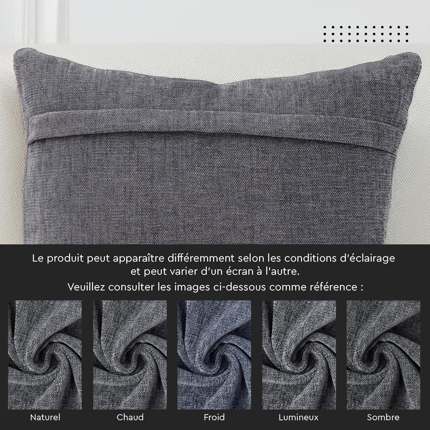 Topfinel Square Chenille Pillow Cover (Set of 2)