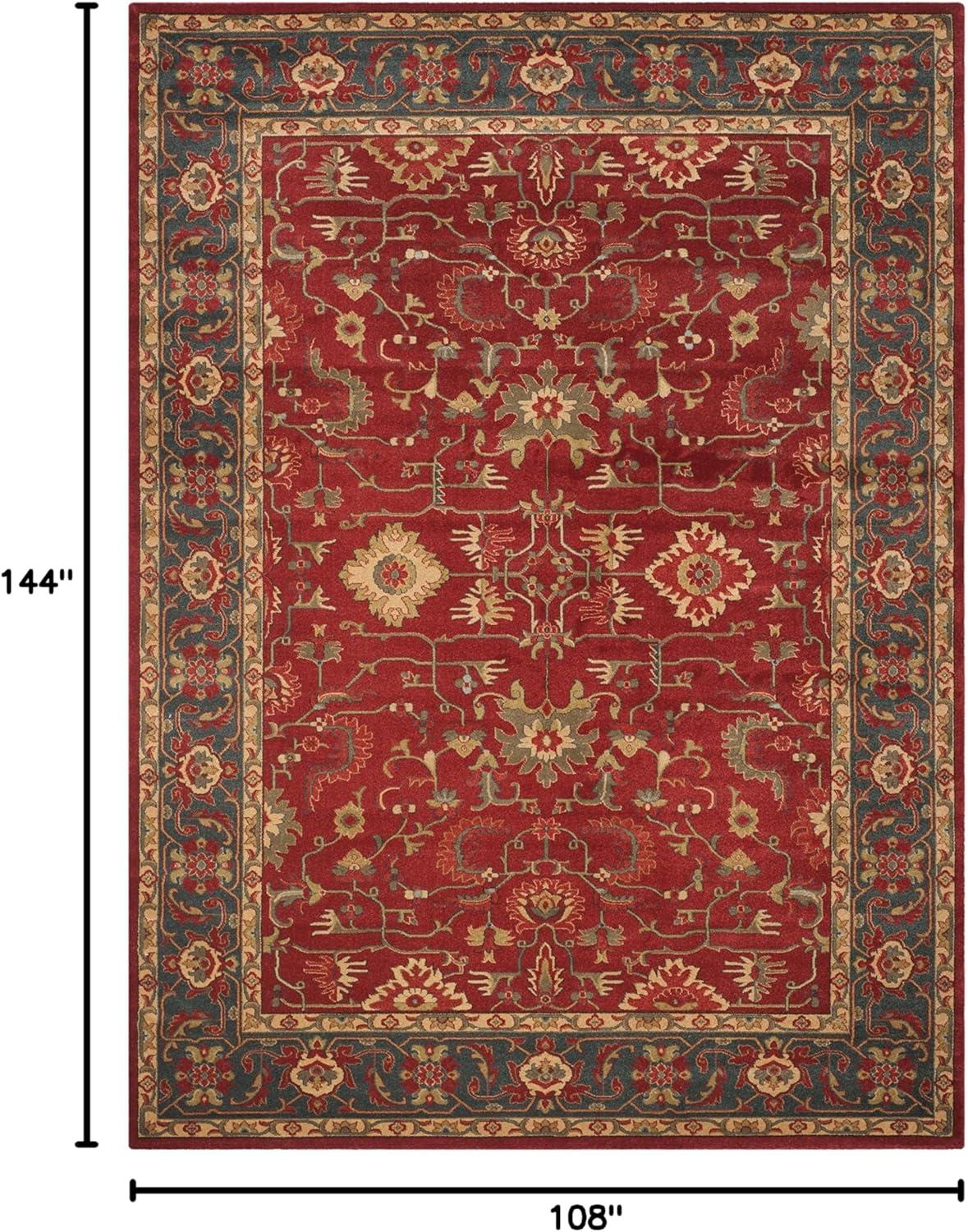 Mahal MAH693 Power Loomed Indoor Area Rug - Red/Navy - 9'x12' - Safavieh