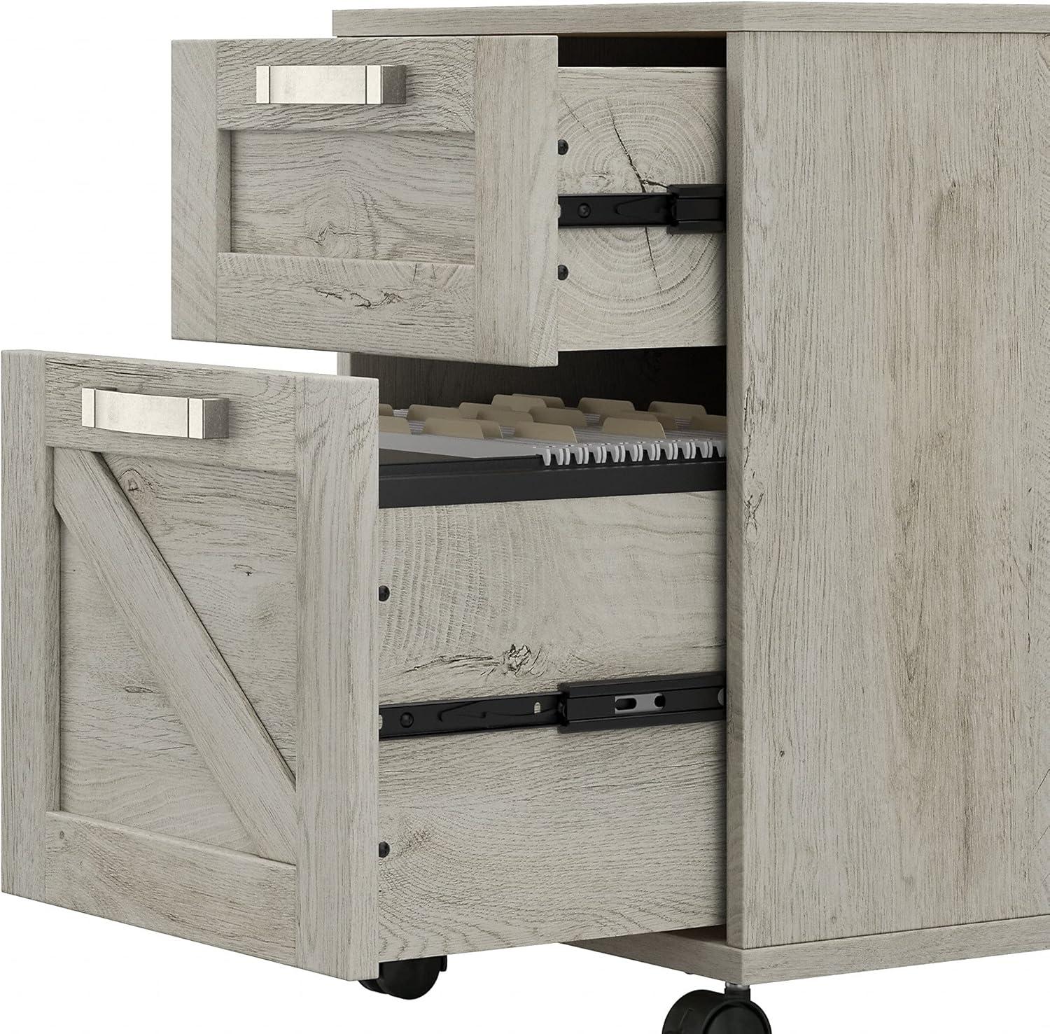 Cowden 16"W 2 -Drawer Mobile Vertical Filing Cabinet