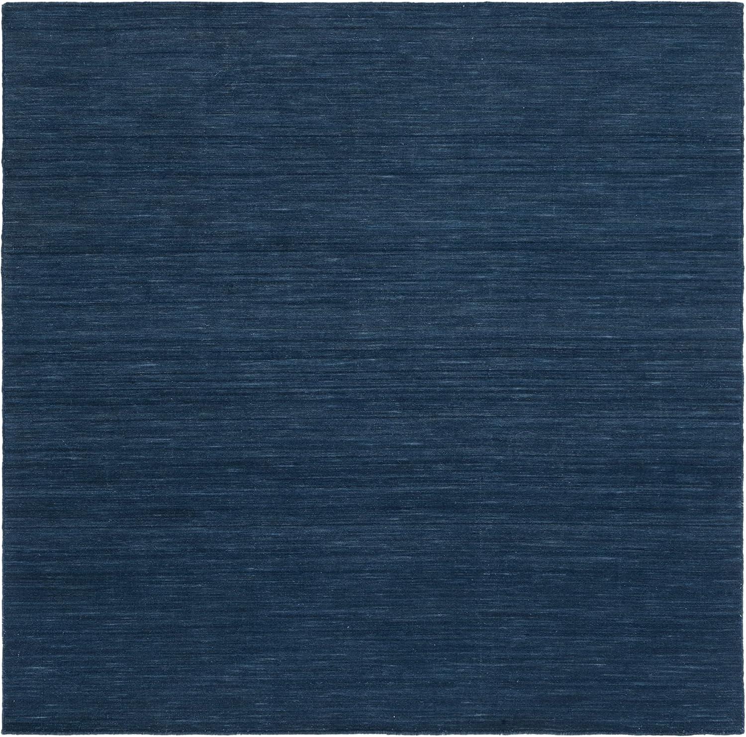 Kilim KLM850 Hand Loomed Area Rug - Navy/Blue - 6'x6' - Safavieh.