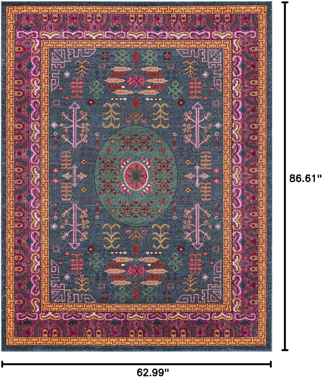 Hauteloom Cleveland Colorful Traditional Area Rug