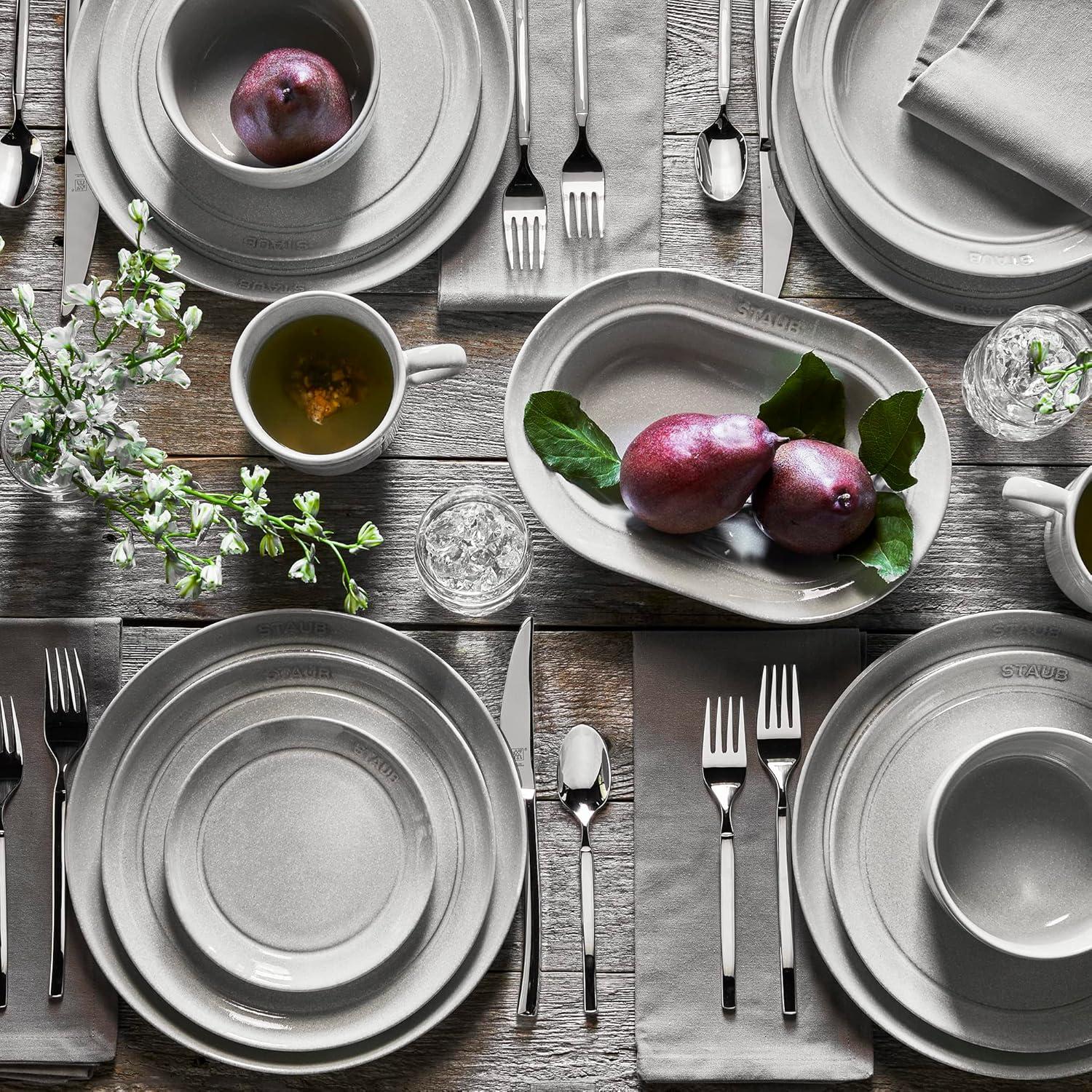 Staub Staub Ceramic Dinnerware 4-Piece 9-inch Salad Plate Set