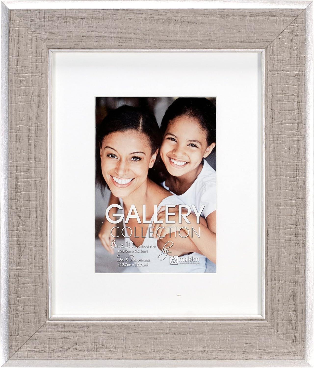 Gray and Silver Rectangular Wall Mount Picture Frame