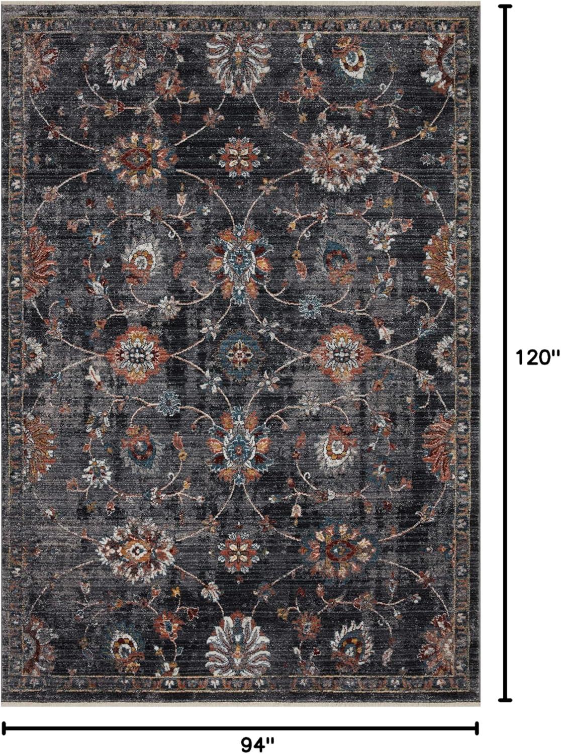 Loloi II Samra SAM-08 Charcoal / Multi Oriental Area Rug 7'-10" x 10'