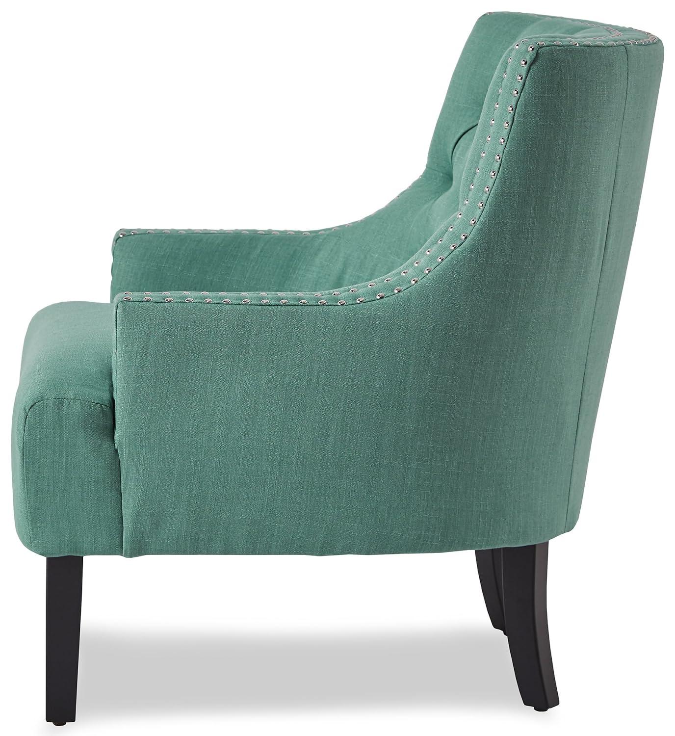 Lexicon Charisma Upholstered Accent Chair in Teal