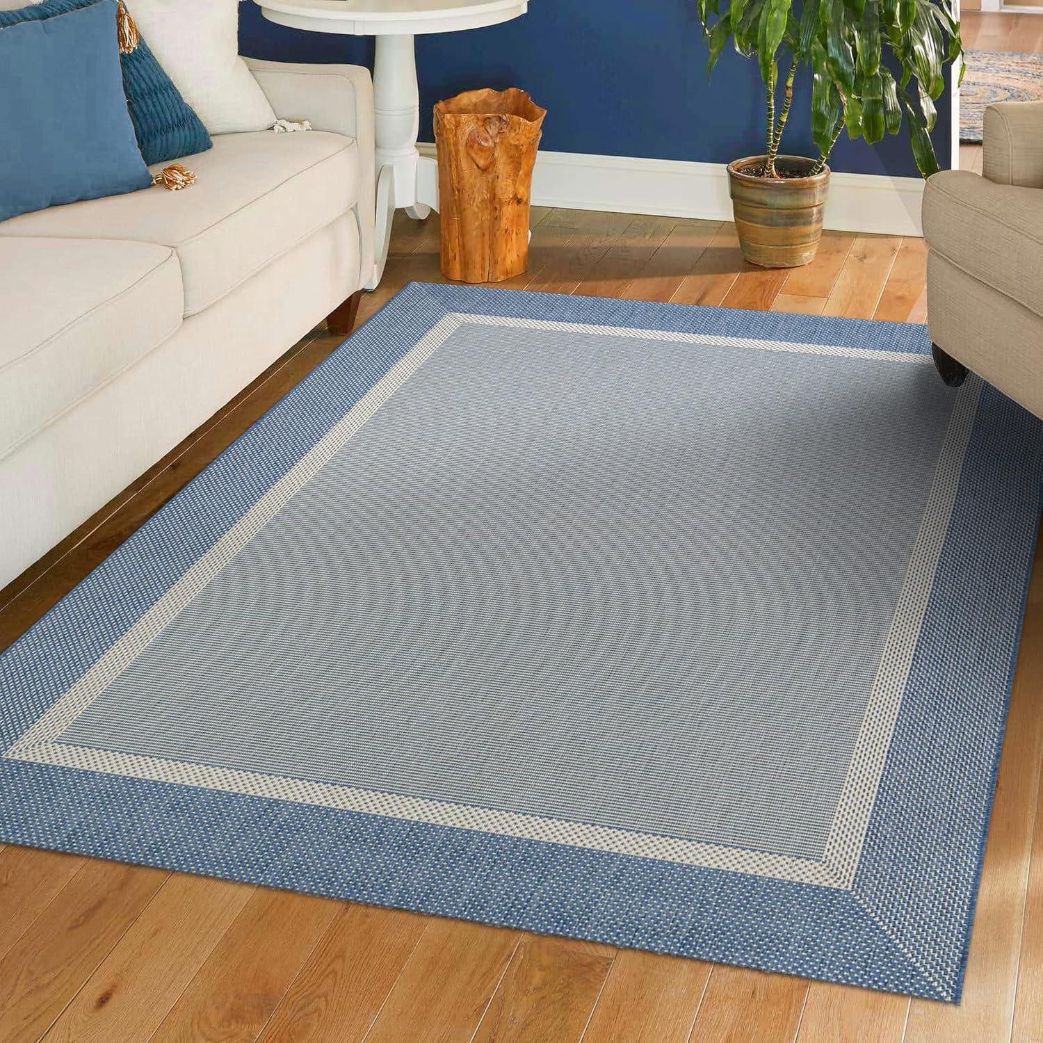 Champagne-Taupe Recife Stria Texture Easy-Care Area Rug, 3'9" x 5'5"