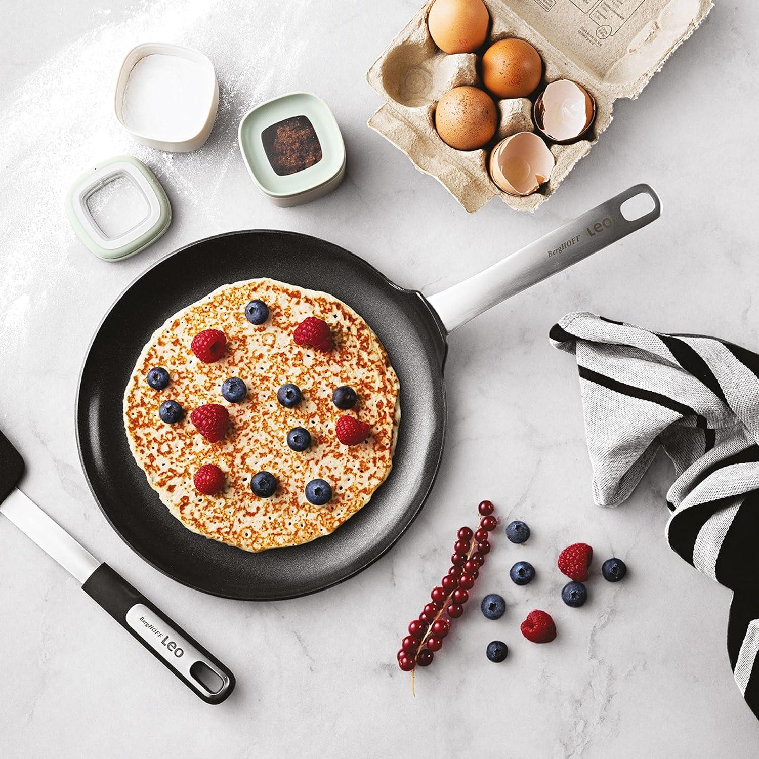 BergHOFF BergHOFF Leo Graphite Nonstick Ceramic Pancake Pan 10.25", Sustainable Recycled Material