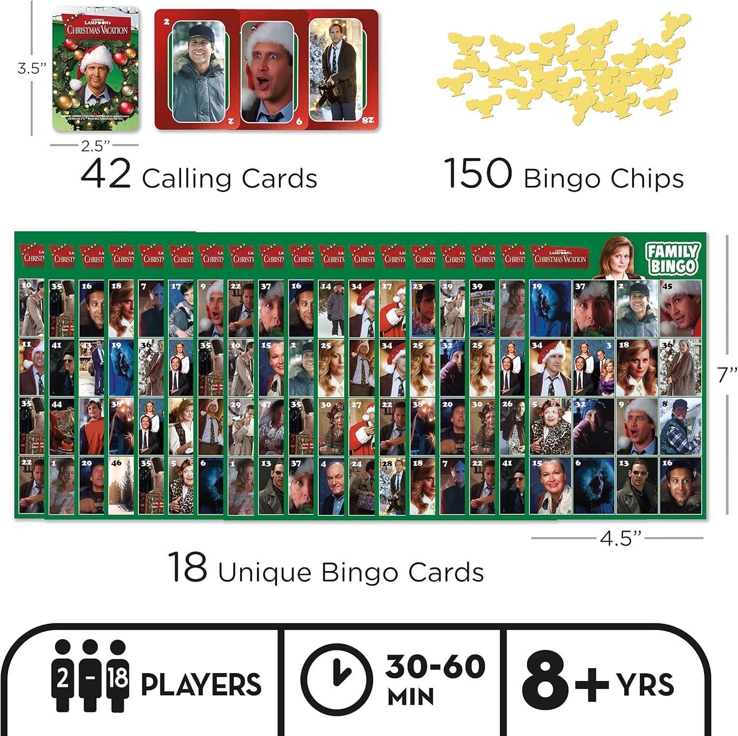 AQUARIUS - Christmas Vacation Family Bingo Game C43
