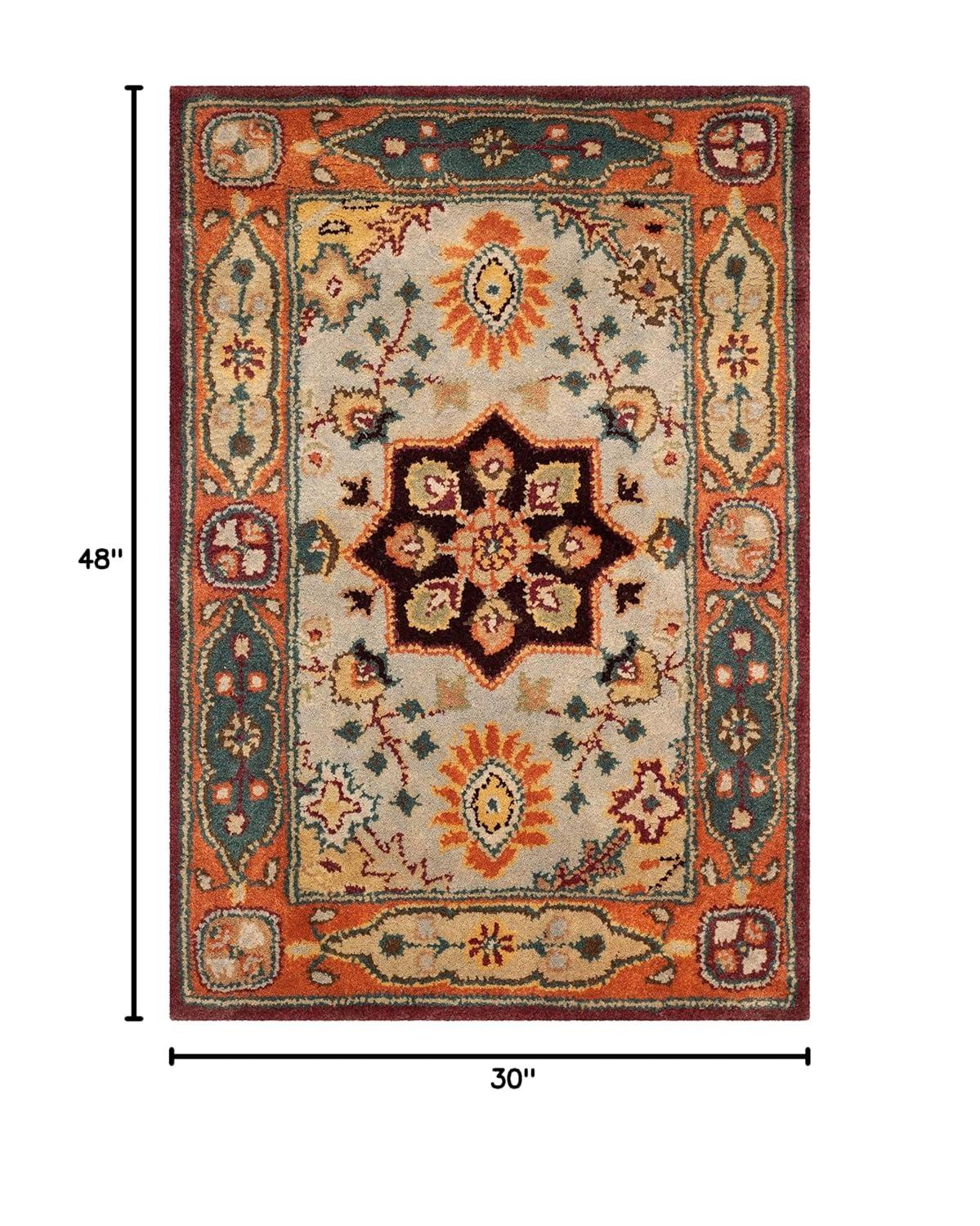 Persian Legend PL812 Hand Tufted Indoor Accent Rug - 2'6"x4' - Red/Rust - Safavieh