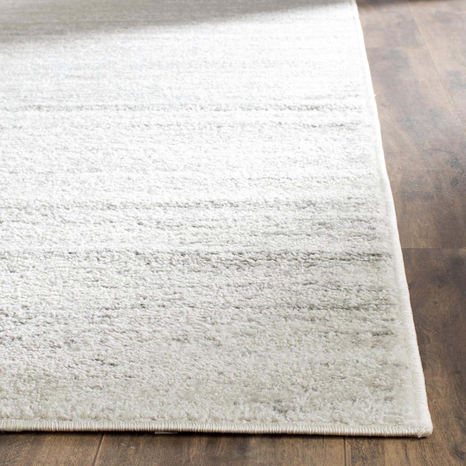 SAFAVIEH Adirondack Esmond Abstract Area Rug, Ivory/Silver, 11' x 11' Square