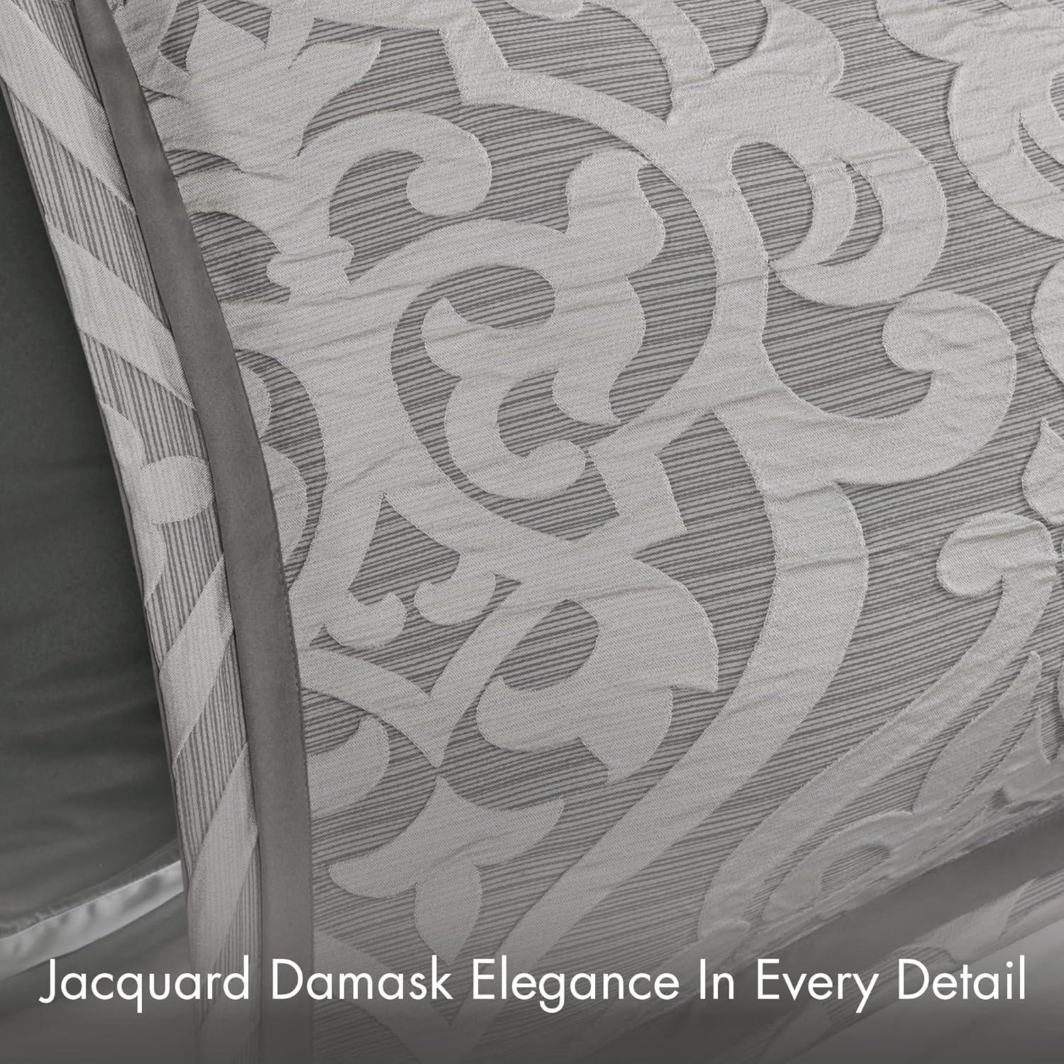 Madison Park Odette Jacquard 8 Piece Comforter Set