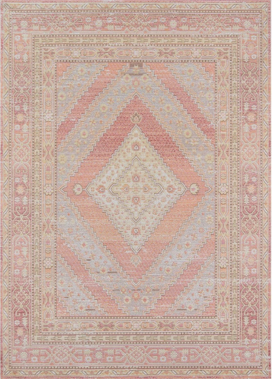 Isabella Seren Shapes Geometric Loomed Accent Rug - Momeni