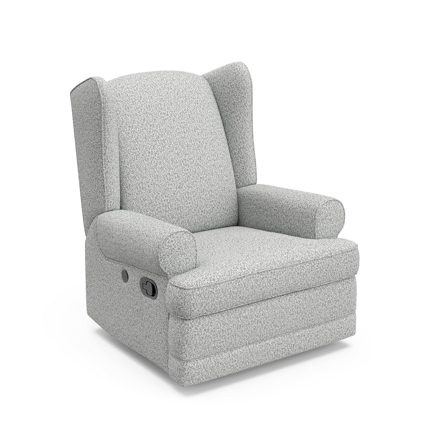 Serenity Swivel Reclining Glider Rocking Chair with USB