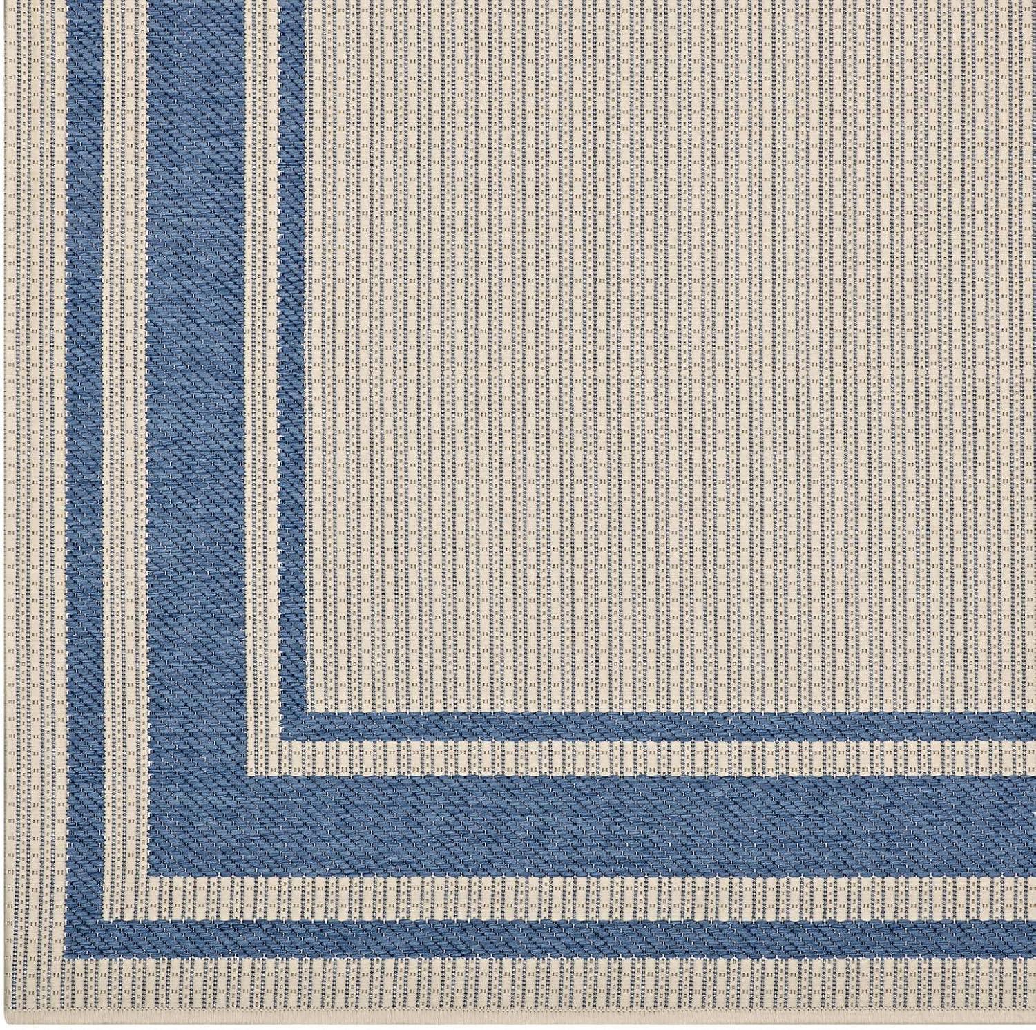 Rim Solid Border Borderline Indoor and Outdoor Area Rug by Modway