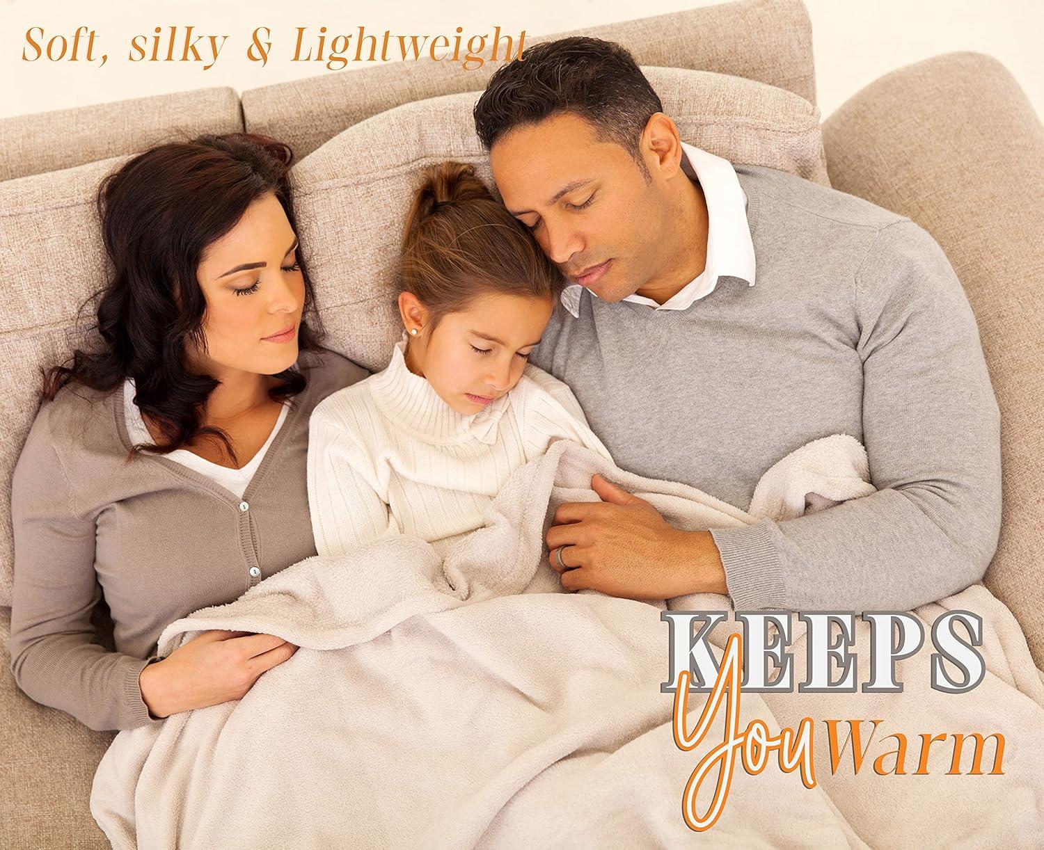 Lightweight Printed Throw Blanket- All Season, Ultra Soft, Cozy and Plush- Decorative Throw Blankets, Perfect for Lounging, 50 x 70 inches, Nayati Throw