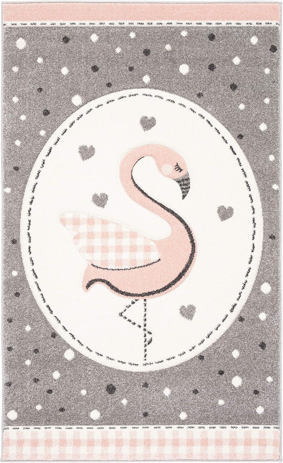 Carousel Kids CRK154 Power Loomed Area Rug - Pink/Ivory - 3'3"x5'3" - Safavieh.