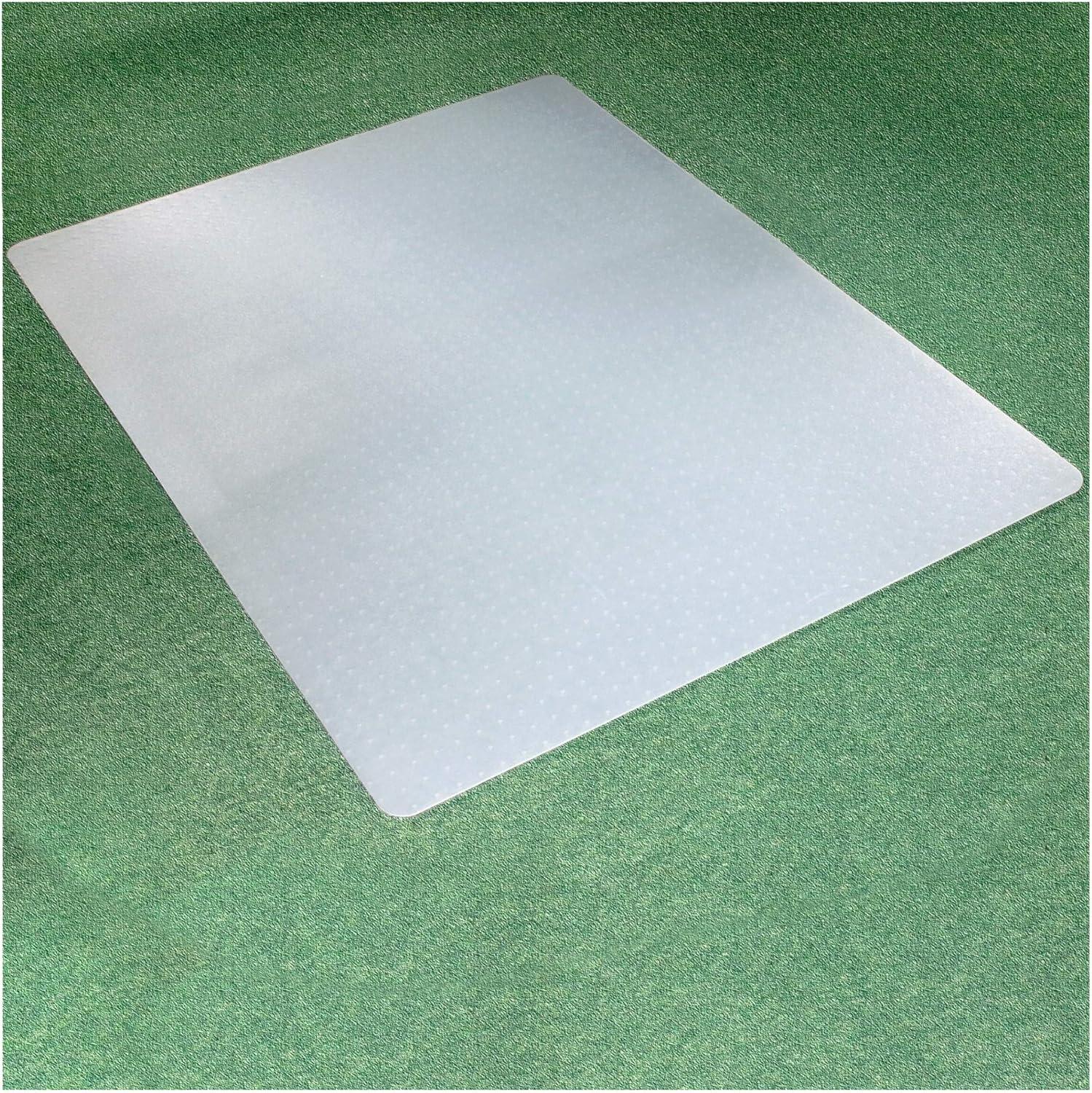 Floortex - Revolutionmat Polypropylene Rectangular Chair Mat for Carpets Translucent