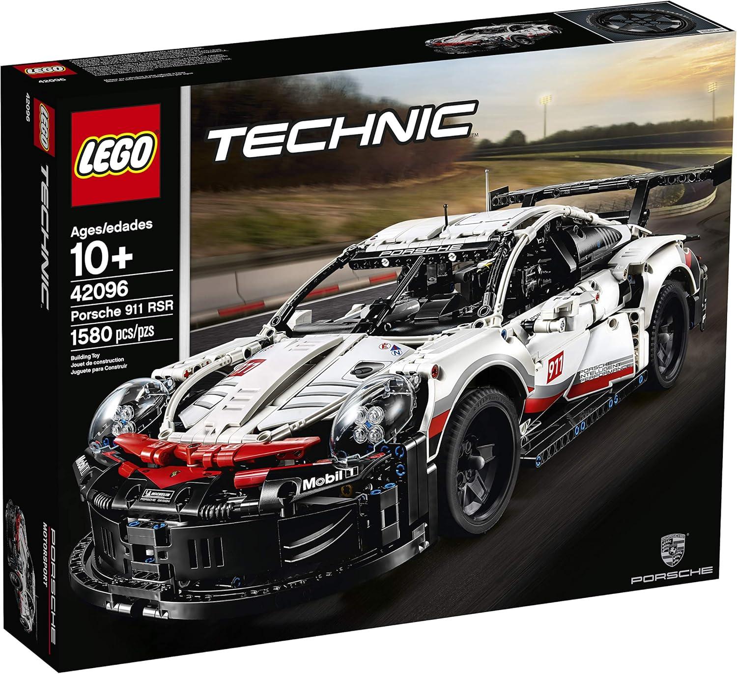 LEGO Technic Porsche 911 RSR Race Car Model Building Kit 42096, Advanced Replica, Exclusive Collectible Set, Gift for Kids, Boys & Girls