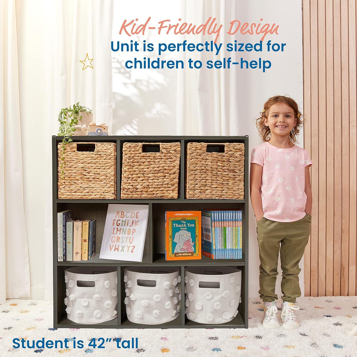 ECR4Kids ECR4Kids Streamline 8-Compartment Storage Cabinet, 36in, Classroom Furniture