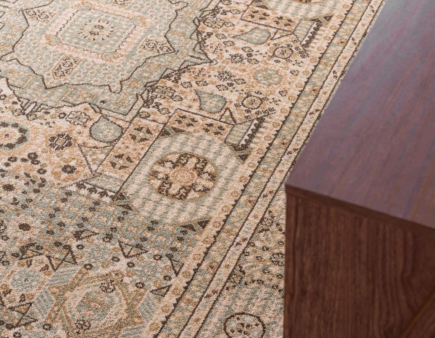 Unique Loom 9' 0 x 12' 0 Light Green Palace Taj Area Rug