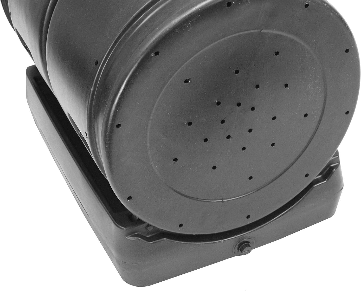 Good Ideas Compost Wizard 50 Gallons Plastic Outdoor Tumbler Composter with Latching Lid