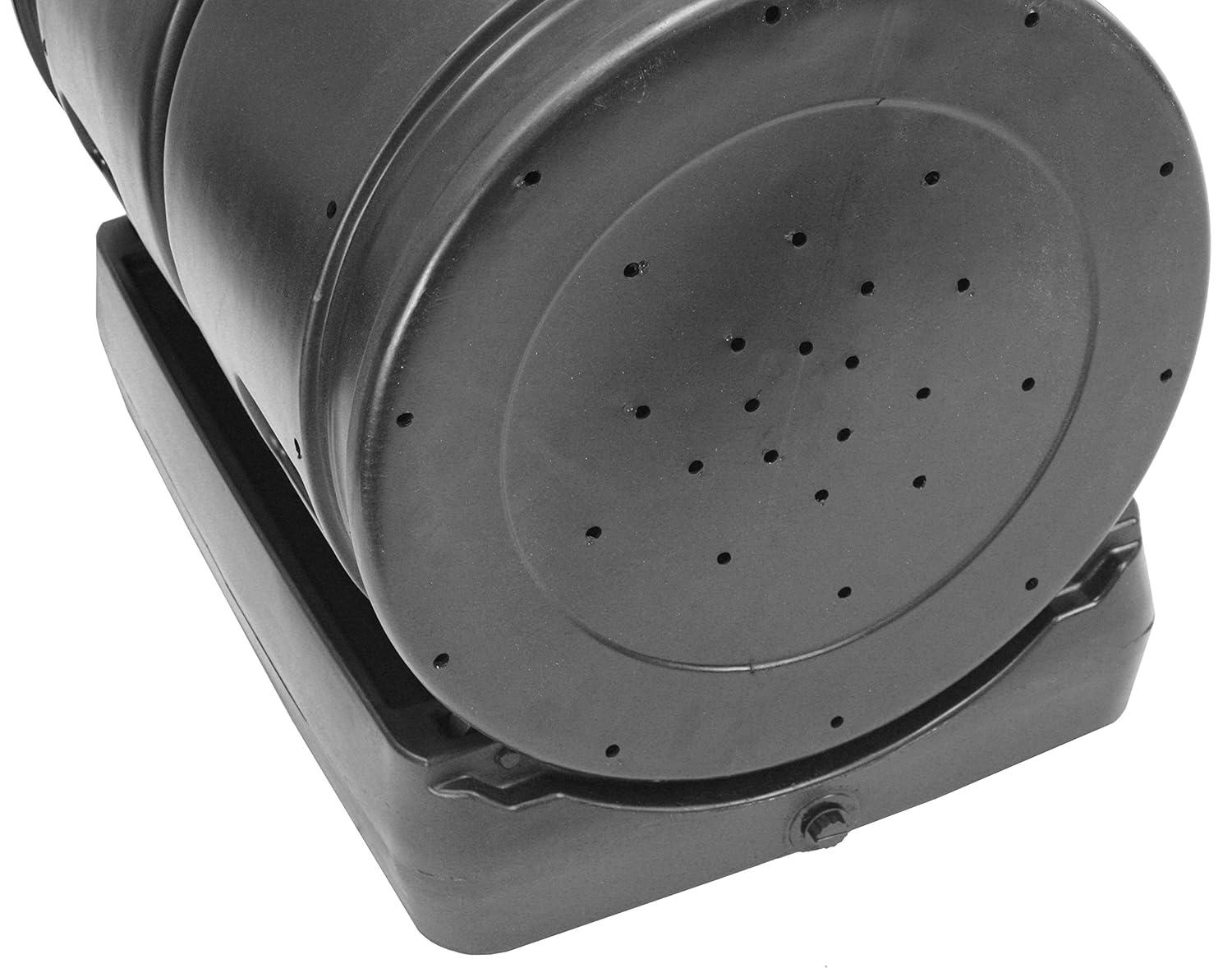 Good Ideas Compost Wizard 50 Gallons Plastic Outdoor Tumbler Composter with Latching Lid
