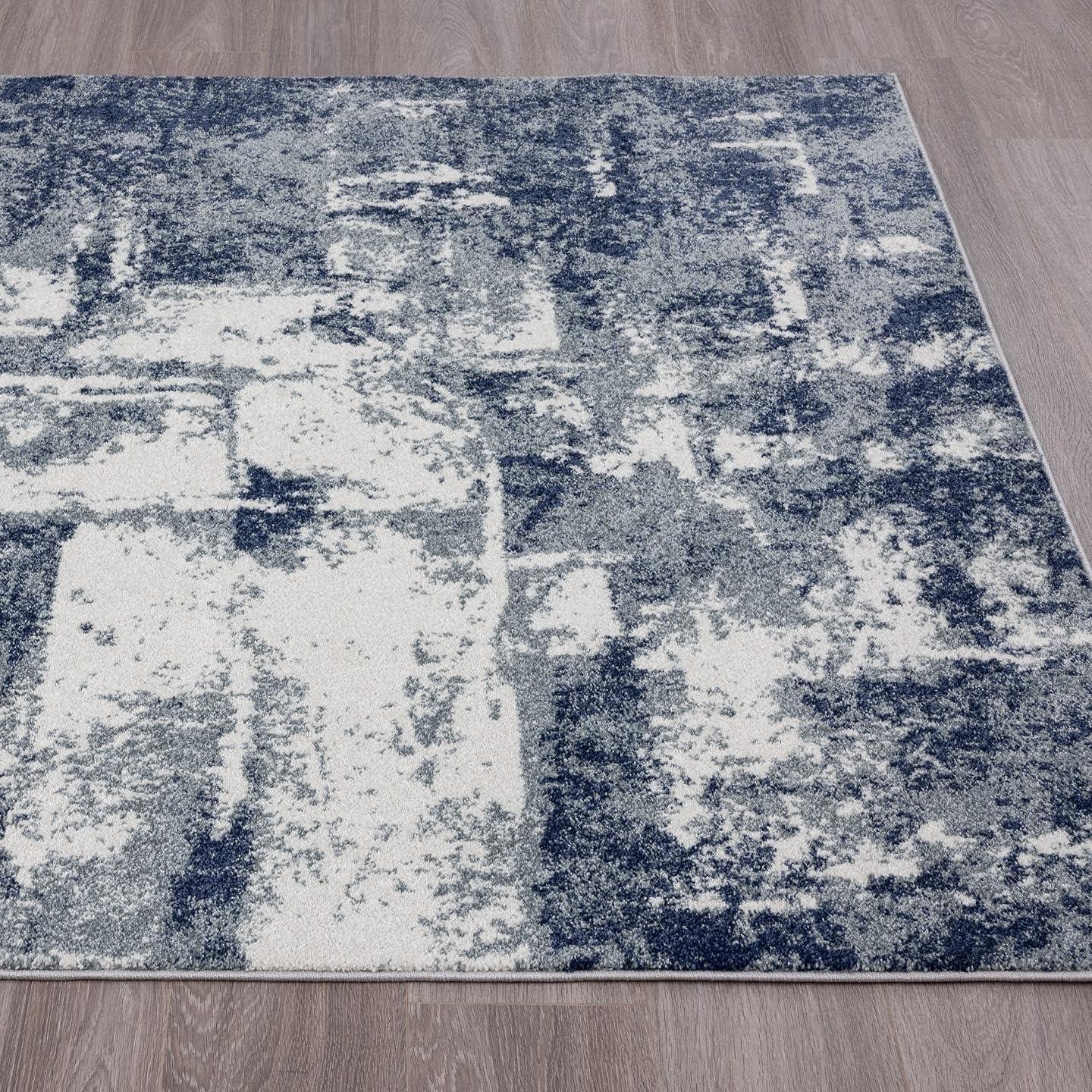 Luxe Weavers Abstract Modern Area Rug, Blue 6x9