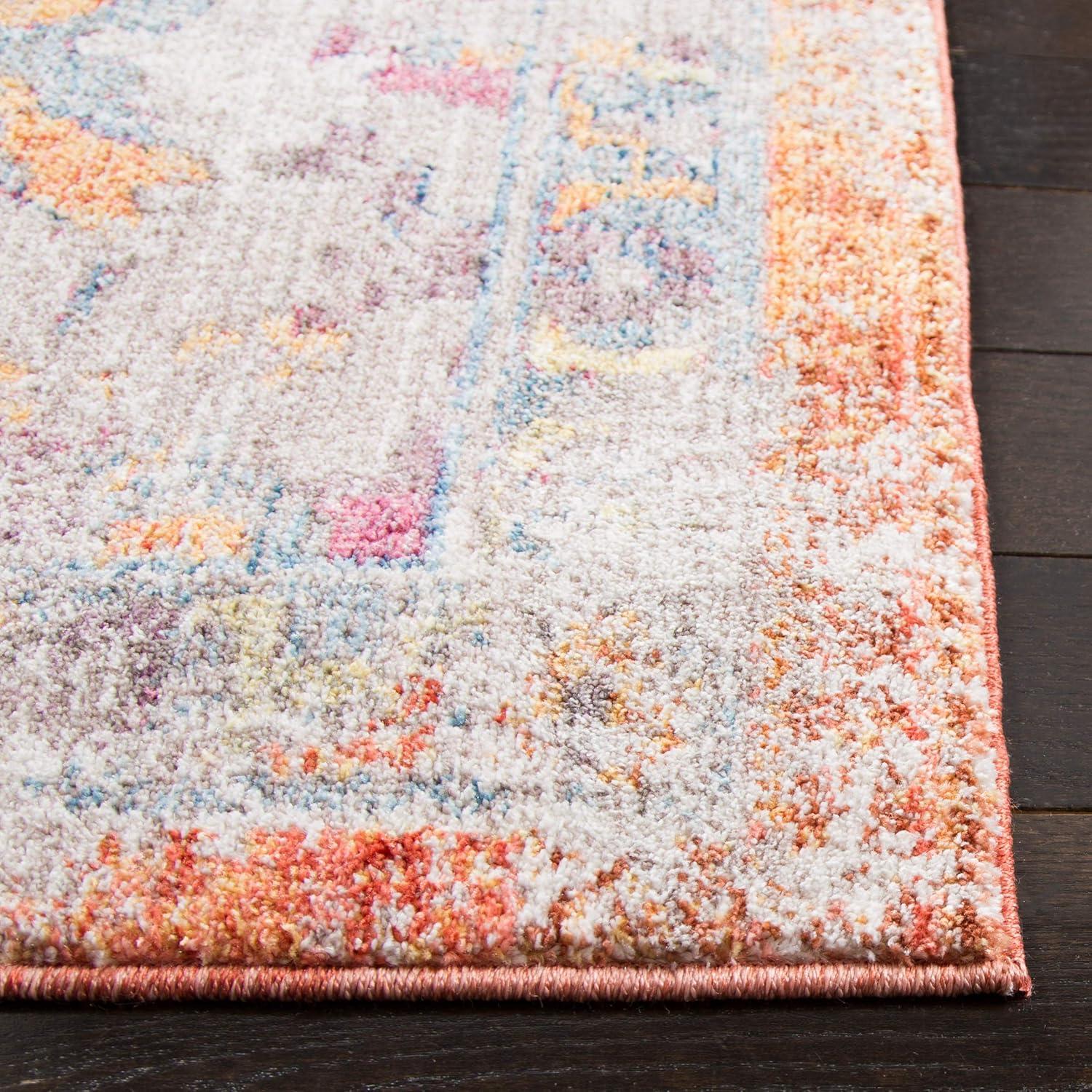 Bristol BTL350 Power Loomed Area Rug Blue / Orange 10' X 14' - Safavieh.