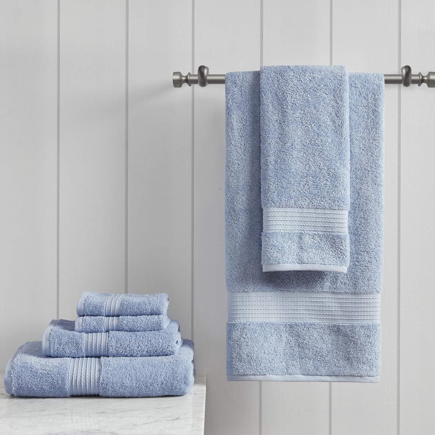 100% Organic Cotton 6pc Absorbent Ultra Soft Bath Towel Set