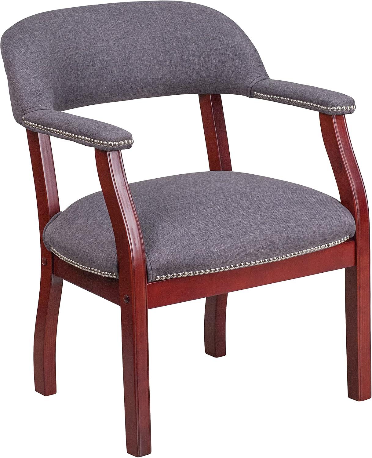 Emma and Oliver Gray Fabric Luxurious Conference Chair