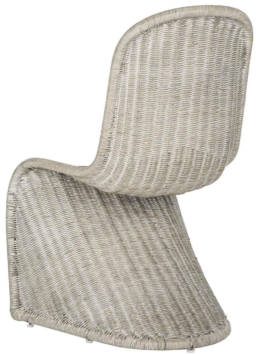Tana Wicker Side Chair (Set of 2) - SEA8009 - Natural White Wash - Safavieh