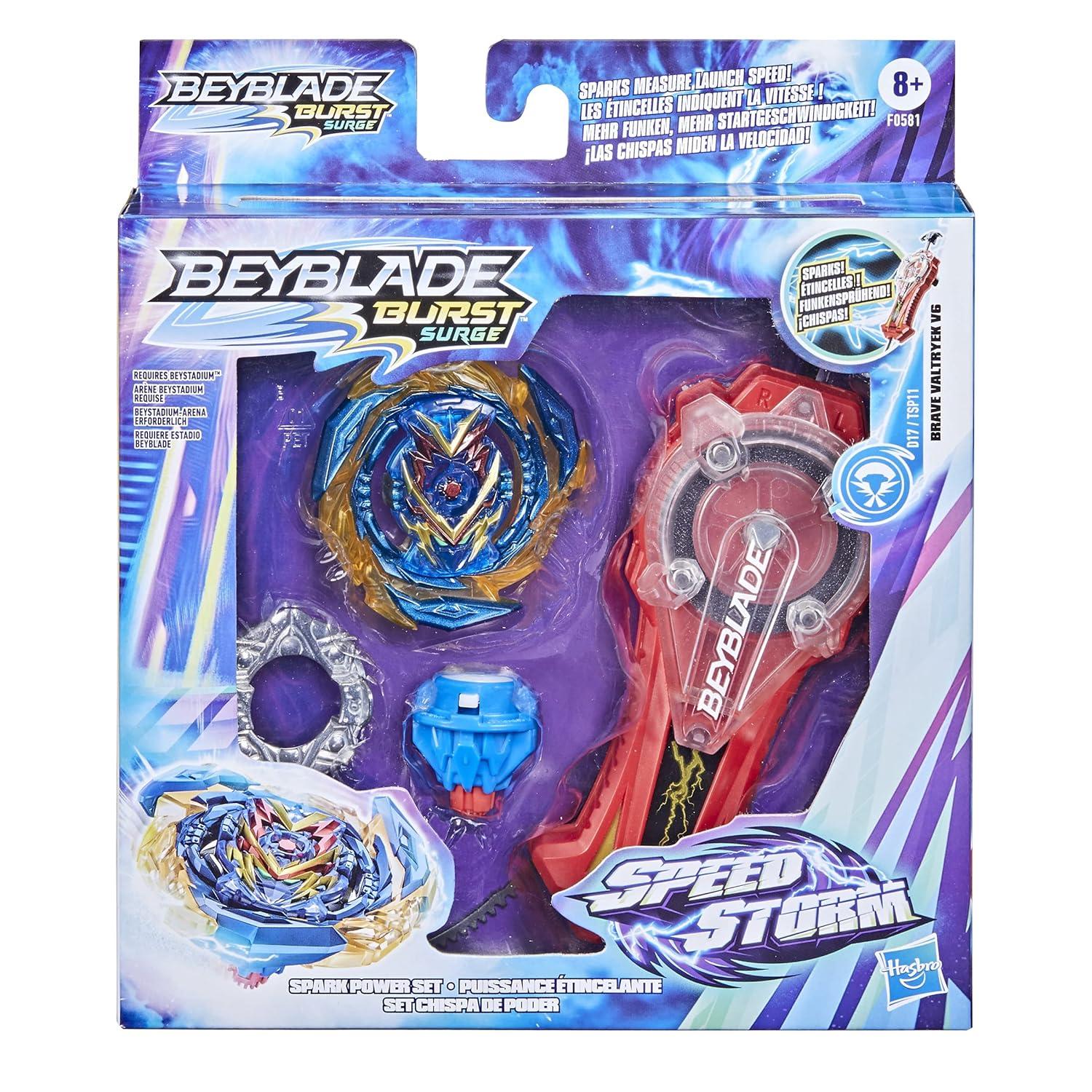 Beyblade Burst Surge Speedstorm Spark Power Set -- Battle Game Set with Sparking Launcher and Battling Top Toy
